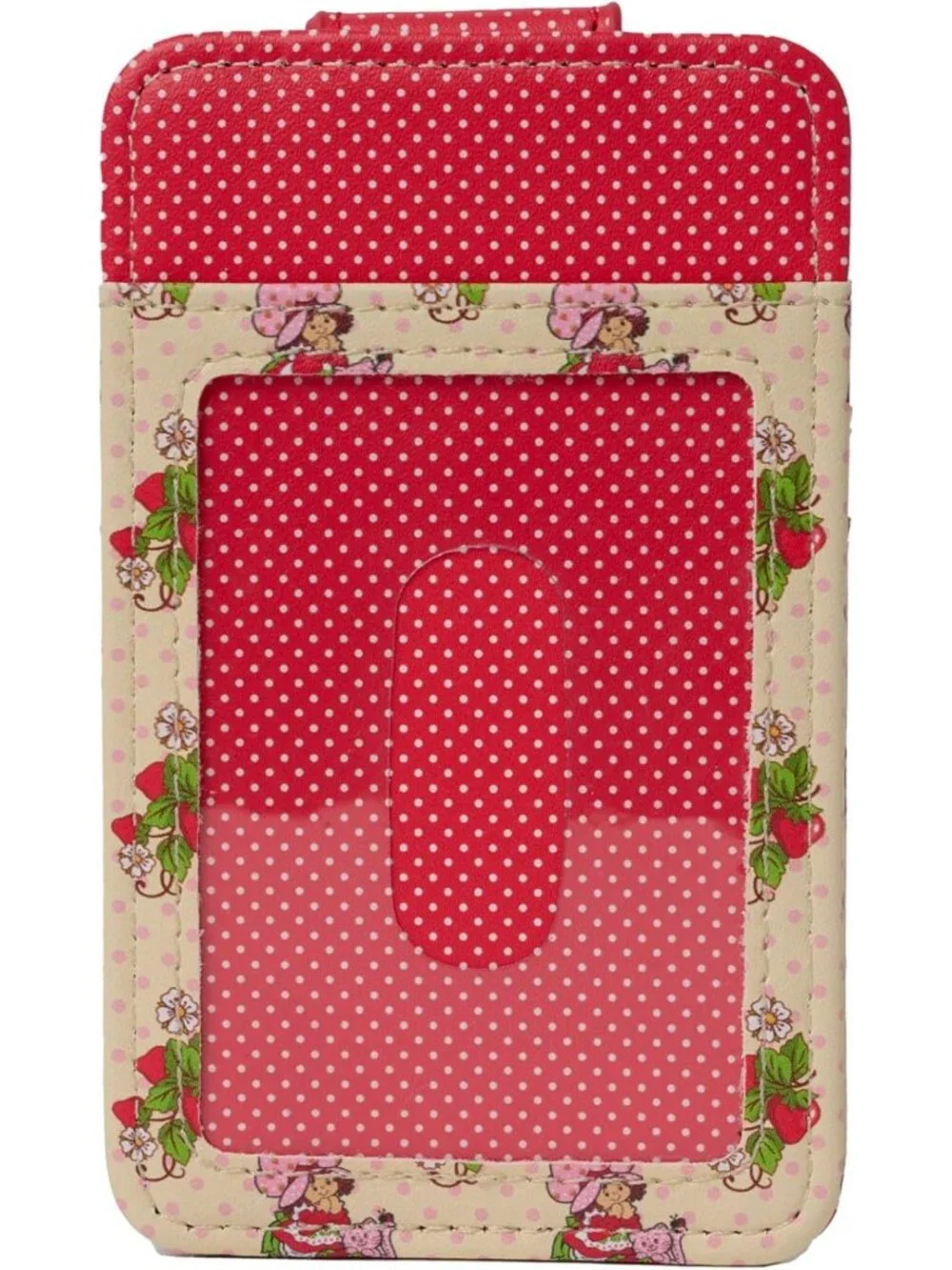 Chic Red Strawberry Shortcake Slim Wallet | Stylish Card Holder for Women
